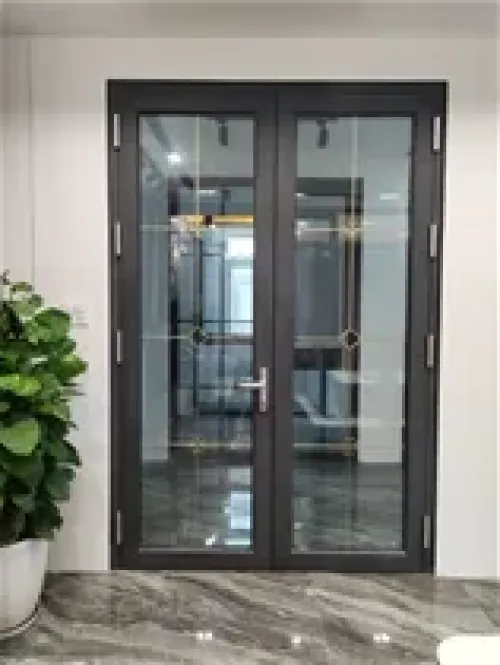 cua nhom grober mau xanh ngoc trai